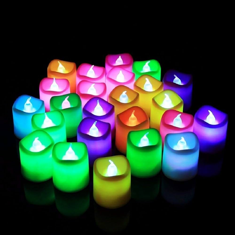 1 Pcs Smokeless Candles Mix  Color