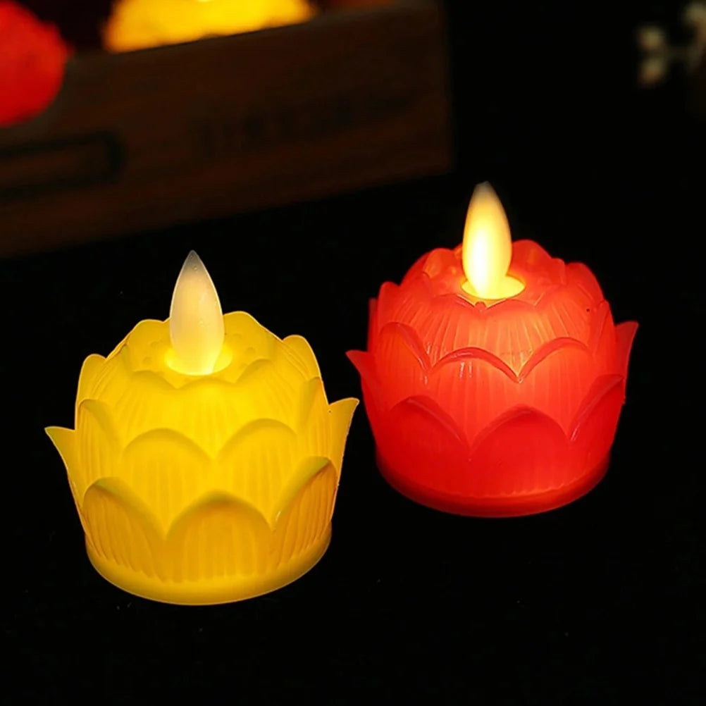 Smokeless Swing LED Lotus  Candles