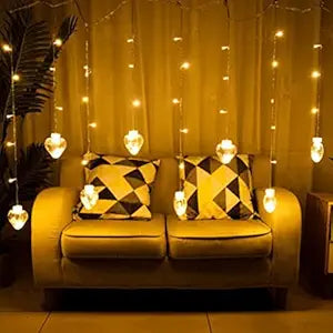 Heart Shaped Wishing  Curtain Light