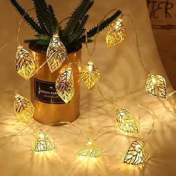 14 2D Leaf Shape String  Lights 4 MTR