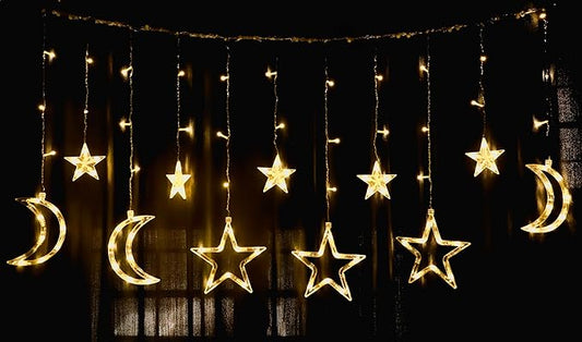 Star Moon Curtain Light