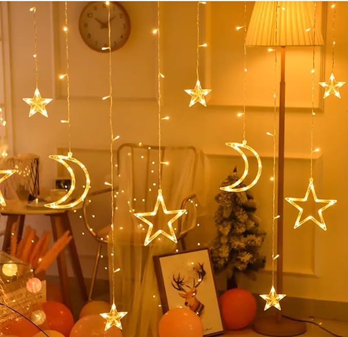 Star Moon Curtain Light