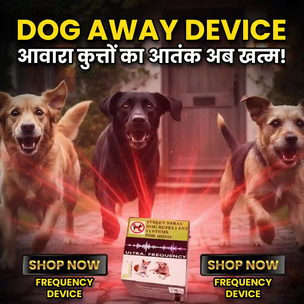 Dog Repellent System, Very Loud & Noisy Frequency Sound, Solution to Keep Street Dogs Away (2200 Sq. Feet Area)