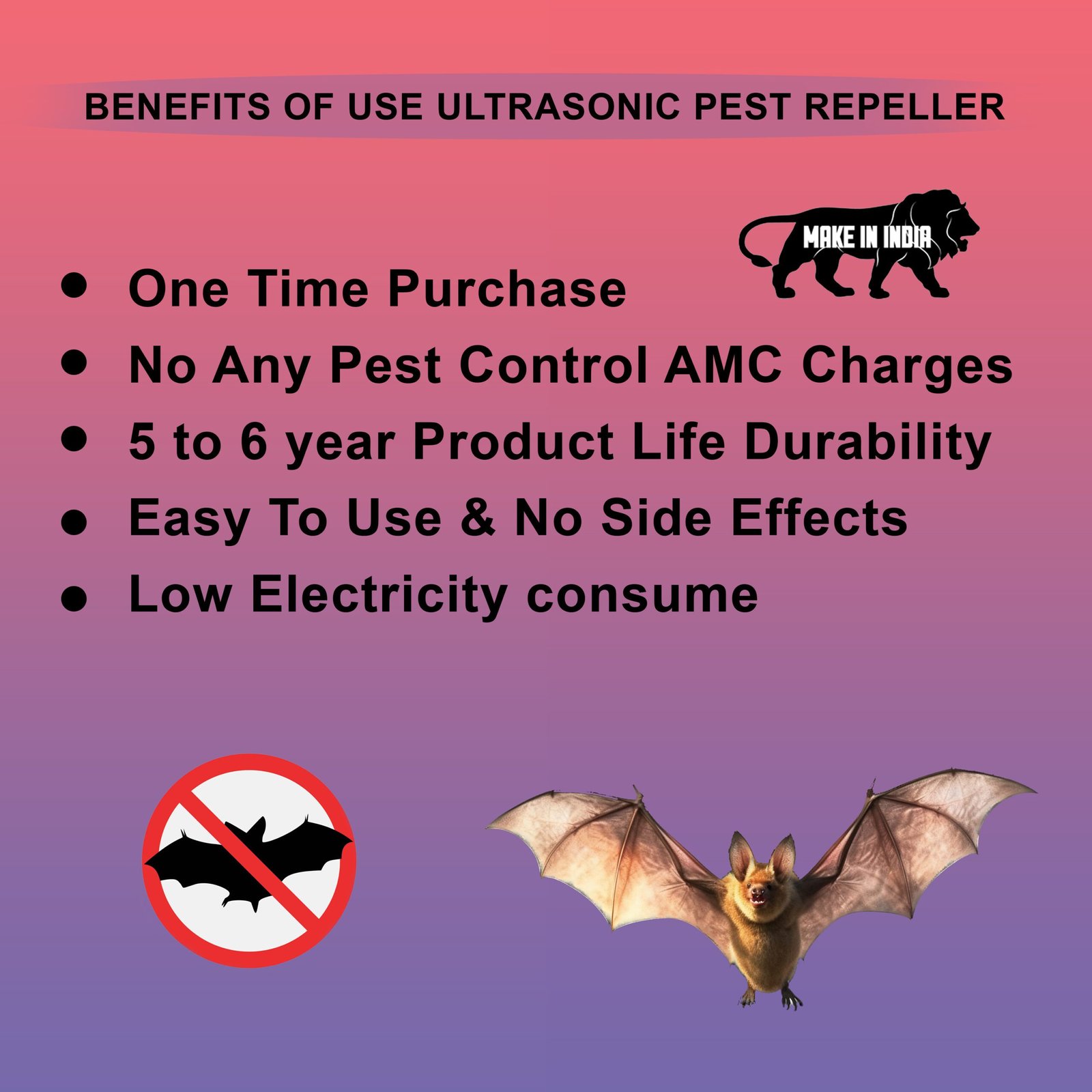 Ultrasonic Bat Repellent System - Image 3
