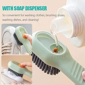 shaym innovation ch-z Automatic Liquid Shoe Cleaning Brush with Built-in Soap Dispenser |Multifunctional Cleaning Brush with Liquid Dispenser for Clothes, Shoe Cleaner, Sneaker Cleaner