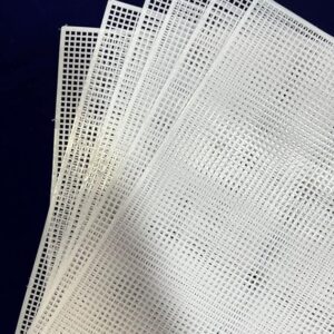shyam innovations ch-zone Plastic Mesh Canvas Sheet, Plastic Canvas Sheet for Bag Making Cross Stitch Plastic Mesh Screen for DIY Crafts Acrylic Yarn Crafting Knit and Crochet Kit Projects Gift for Girls
