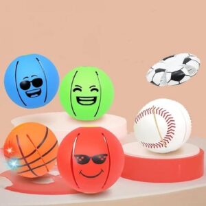 shyam innovations ch-zone  Mini UFO Pop up Ball for Kids Flying Saucer Ball, Deformation Light UFO Ball with Led Lights Hover Soccer Ball Flying Flat Throw Disc Balls Toy for Childrens Anti Stress (Set of 1)-