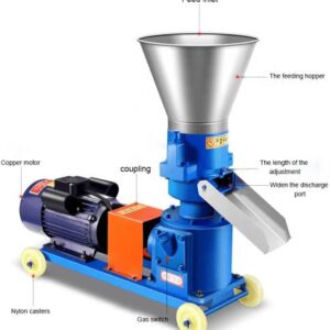 shyam innovations Made in India Pellet Machine 100 to 120 kg/hr with 5HP Motor
