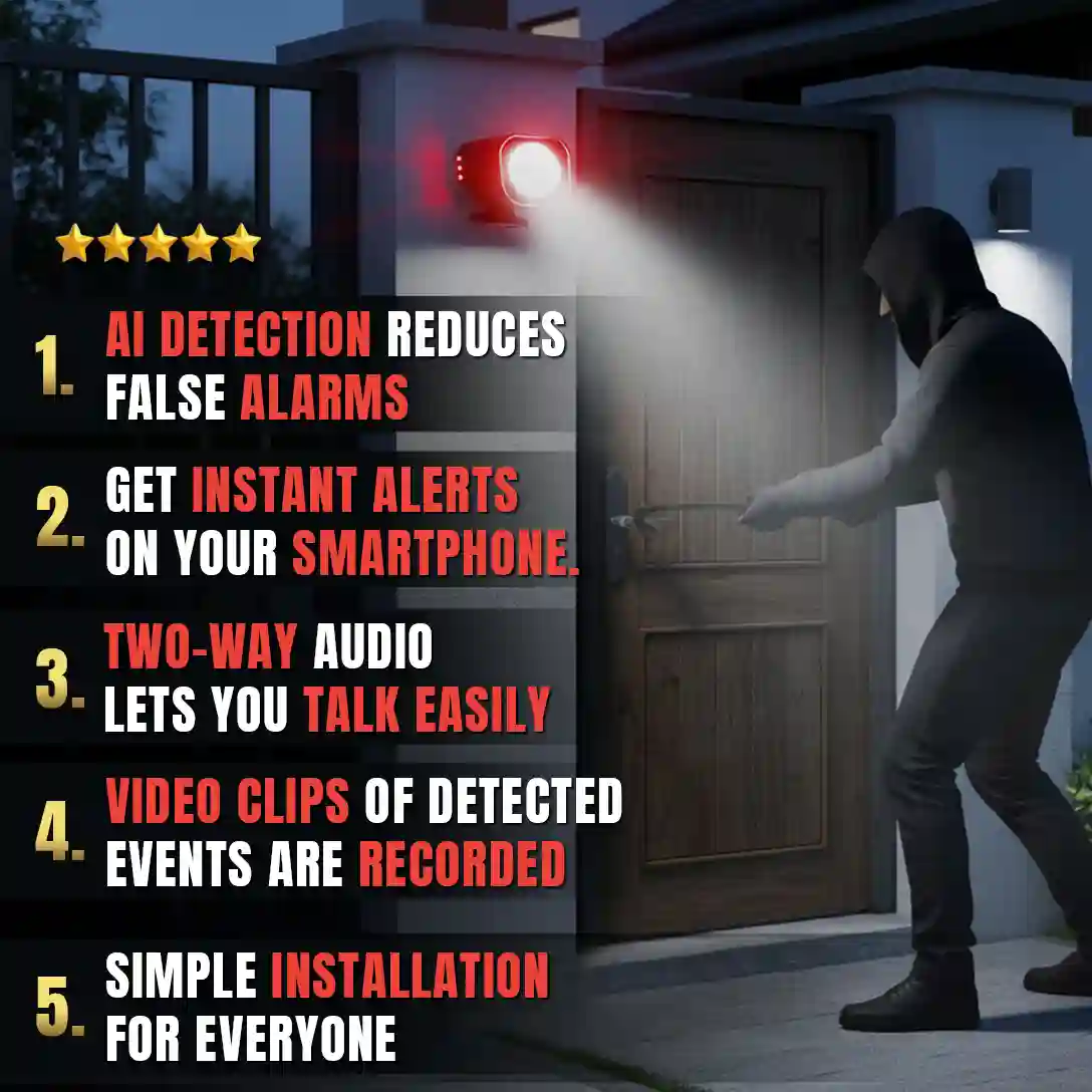 Watchman Kaka - Home & Office Anti-Theft Security Alarm with Motion Light Siren 120dB - Image 2