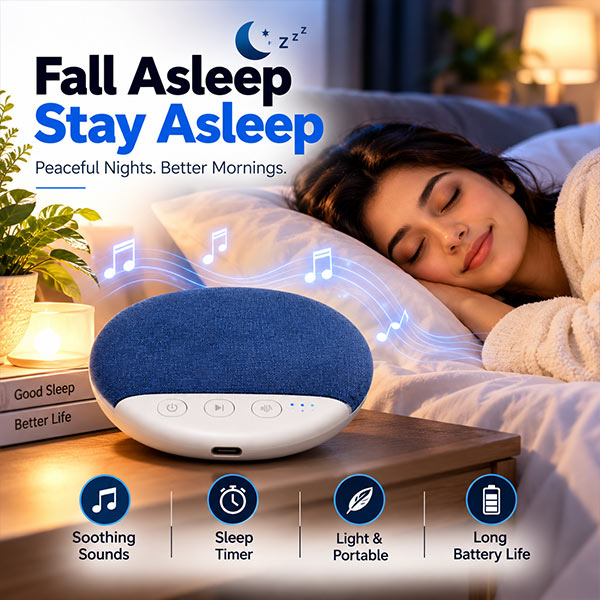 Portable Sleep Sound Speaker with Soothing Music, Sleep Timer & Long Battery Life - Image 2